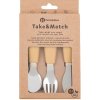 PETITE&MARS Sada príborov z nerezovej ocele Take&Match Intense Ochre 12m+