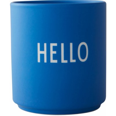 DESIGN LETTERS Porcelánový hrnček Cobalt Blue Hello 300 ml