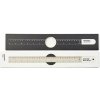 PANTONE pravítko 30 cm Warm Grey 2 klasické obojstranné dĺžka 37 cm materiál kov 101470002