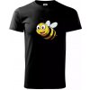 Parové tričko - Včela a kvetina - Klasické pánske tričko vyššej gramáže - 2XL ( Čierna )