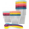 Babymoov Multi Set dóza na potraviny s vekom 3x120 ml + dóza na potraviny s vekom 3x180 ml + dóza na potraviny s vekom 6x250 ml + lyžička 3 ks