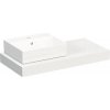 Kompaktná doska pod umývadlo s umývadlom Intedoor TRENTA Compact biela x 90 cm až 160 cm x 50 cm S výrezom