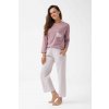 dámske pyžamo Luna 339 7/8 Z25/26 hnedá