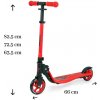 MILLY MALLY Detská kolobežka Scooter Smart červená 83x37x66 červená