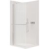 CERANO Sprchová zástena Walk-in Onyx YL/P + držiak chróm, ryhované sklo 160x200