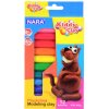 ZNAČKOVÁ PLASTELÍNA BEZ LEPKU 12 FARIEB NARA KIDDY CLAY 200g