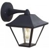 Záhradné nástenné svietidlo E27 IP44, čierne VT-843 (V-TAC)