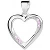 Olivie Strieborný prívesok RUŽOVÉ SRDCE 3932 Ag 925; ≤1,3 g