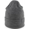 Zimná pletená čiapka Finmark, WINTER HAT tmavo sivá, UNI
