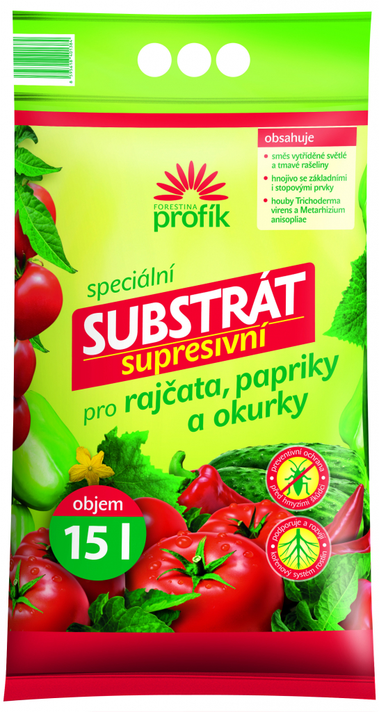 Substrát Forestina supresívne paradajky, papriky a uhorky 15 l