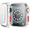 AppleKing ochranné trblietavé puzdro s tvrdeným sklom pre Apple Watch 42mm - strieborné - možnosť vrátiť tovar ZADARMO do 30tich dní