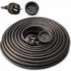 10 m Predlžovací Kábel stavebný/záhradný 3 x 2,5 mm hrubý čierny