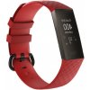 BStrap Silicone Diamond Large remienok na Fitbit Charge 3 / 4, red SFI008C12