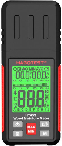 Habotest HT633 digitálny merač vlhkosti, merač vlhkosti dreva