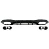 KITT Rear Bumper Valance Diffuser suitable for Mercedes A-Class W177 Hatchback (2018-Up) Chrome Exhaust Muffler Tips