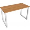 Hobis Pracovný stôl UNI O, 120x75,5x60 cm, jelša/biela
