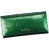 Pierre Cardin 02 LEAF 122 zelená lakovaná dámska peňaženka 19,5 x 10 cm