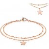 Mabell náramok na nohu z chirurgickej ocele STAR SK221SSA-255-RDC45