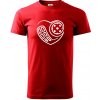 Florbal love - Klasické pánske tričko vyššej gramáže - 2XL ( Červená )