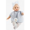 Realistické miminko - holčička Sonia ve světle modrých šatičkách od firmy Paola Reina (Alex a Sonia 36 cm)