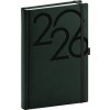 Denný diár Ajax 2026, zelený, 15 x 21 cm