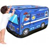 Stan auto polícia pre deti skladací domček policajné auto 110x70x71cm