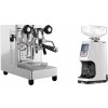 Lelit MaraX3 PL62X3, stainless steel + Eureka Atom 60, white