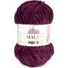 Priadza jemná šenilková HiMALAYA Dolphin Baby fialová BAKLAŽÁN (baklažánová) 80339