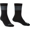 Bridgedale ponožky Everyday Sock / Liner Merino Endurance Boot black/lt grey