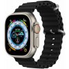 Innocent Ocean Silicone Apple Watch 40/41/42mm Band - Black