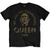 Queen Tričko We Are The Champions Unisex Black M