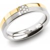 Boccia Titanium Úžasný prsteň z titánu s diamantmi 0129-06 55 mm