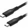 AlzaPower SilkCore USB-C/USB-C 2.0 5 A, 240 W, 2 m, čierny APW-CBSCTC2020B