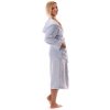 Dámsky župan Siena s kapucňou 3156 svetlosivý - Vestis XXL