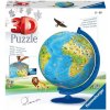 3D Puzzle-Ball Detský glóbus (anglický) 180 Ravensburger