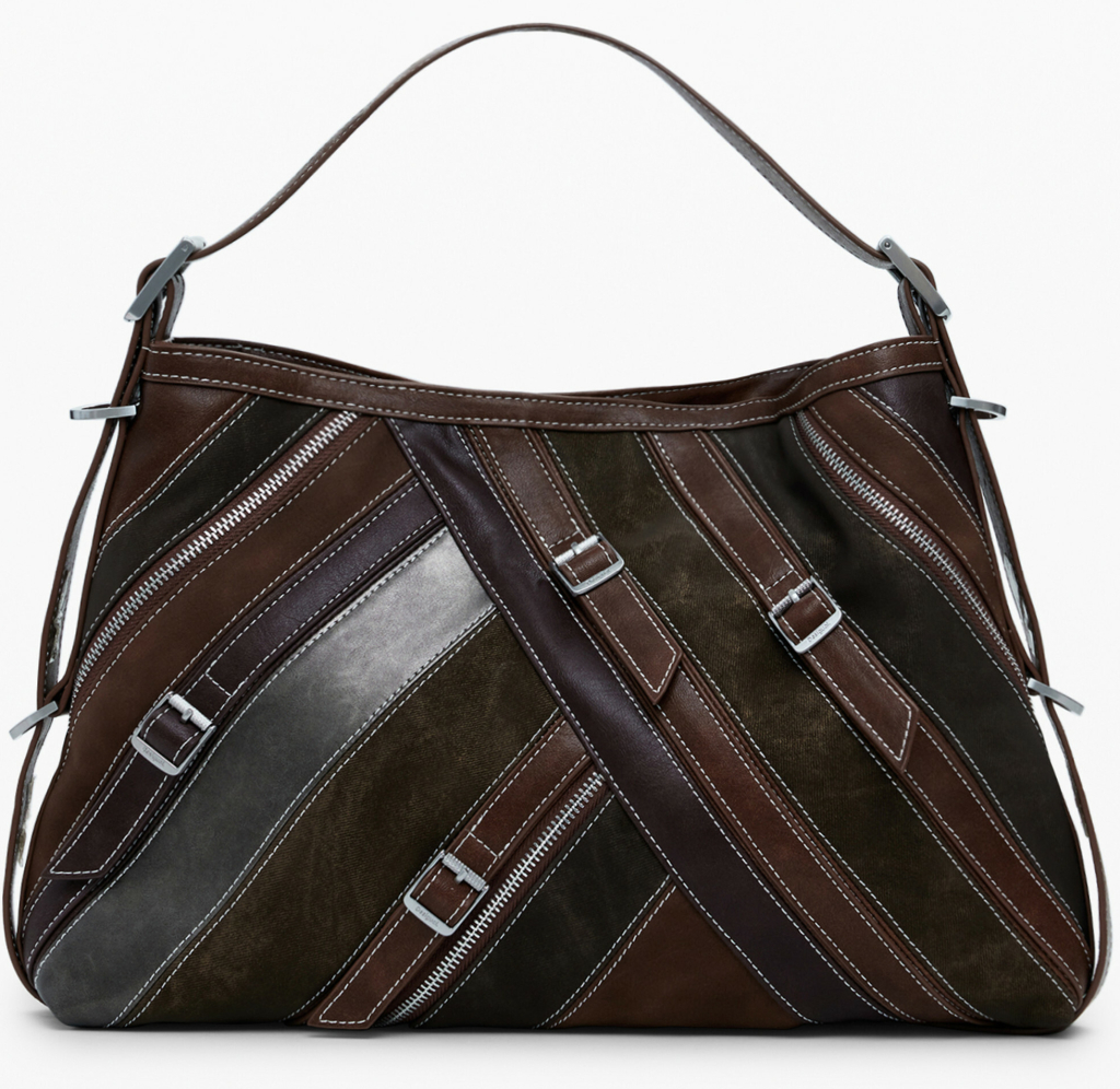 Desigual štýlová dámska kabelka 38.0X28.0X7.0cm Hnedá