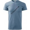 Klarinet nápis - Klasické pánske tričko vyššej gramáže - L ( Denim )