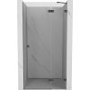 Mexen, Mexen Lunar pravé otočné sprchové dvere 125 cm, priehľadné, pištoľovo šedé kartáčované - 834-125-000-66-00-P