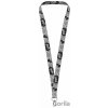 Snúrka na krk BAAGL dlouhý lanyard, šedý