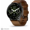 Garmin VENU 4 (45 mm) hodinky, black/ slate + leather