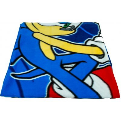 Sonic The Hedgehog Deka fleece TA11698 Leuchtend Modrá 140x100