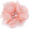 Kvet Ø5 cm s kamienkami - 10 ks 10 lososová tm.