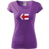 Párová turistická značka červená - Dámske tričko Pure - XL ( Fialová )