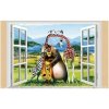 VÝPREDAJ SKLADU - Nálepky na stenu - 3D Madagaskar
