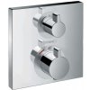 Hansgrohe Ecostat Square - Termostatická batéria pod omietku s uzatváracím ventilom, chróm - 15714000