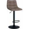 Barová stolička Jerry látka, šedohnedá