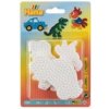 Podložka na zažehlovací korálky auto,papoušek,dinosaurus
