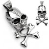 Šperky eshop Prívesok pirátsky symbol lebka a kosti G14.23