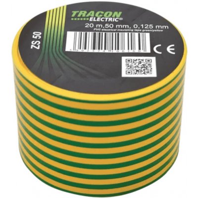 Tracon Electric Páska izolačná 20 m x 50 mm zelenožltá