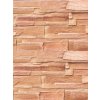 FO Imitácia kameňa obklad KRX01 Segment 39,5x9,5cm červenotehlová